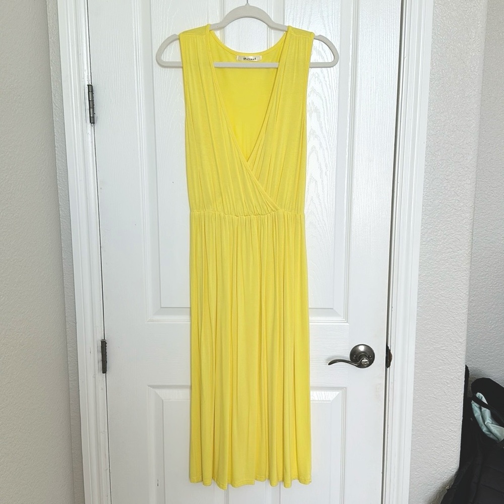 V neck sleeveless summer dress